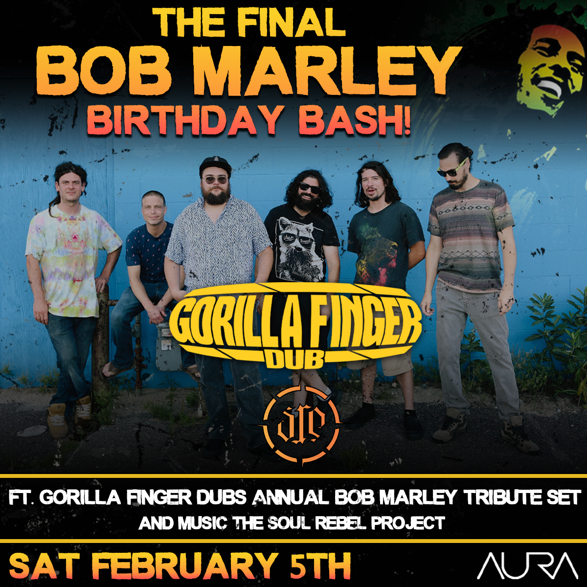 Bob Marley Birthday Bash with Gorilla Finger Dub and The Soul Rebel